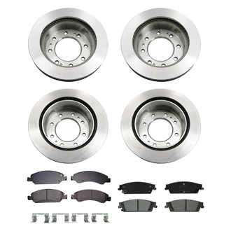 bproauto® - Front and Rear Brake Kit with Semi-Metallic Pads
