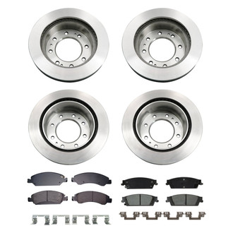 bproauto® - Front and Rear Brake Kit with Semi-Metallic Pads