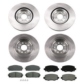 bproauto® - Front and Rear Brake Kit with Semi-Metallic Pads