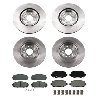 bproauto® - Front and Rear Brake Kit with Semi-Metallic Pads