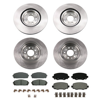 bproauto® - Front and Rear Brake Kit with Semi-Metallic Pads