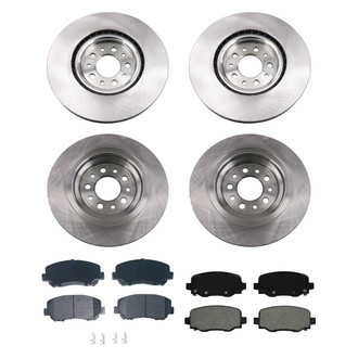 bproauto® - Front and Rear Brake Kit with Semi-Metallic Pads