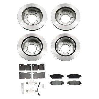 bproauto® - Front and Rear Brake Kit with Semi-Metallic Pads