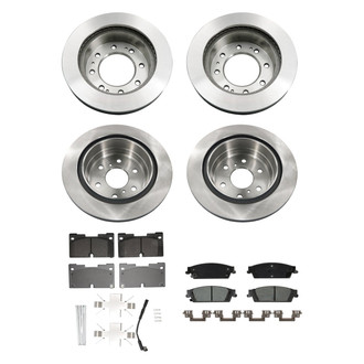 bproauto® - Front and Rear Brake Kit with Semi-Metallic Pads