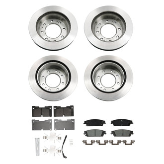bproauto® - Front and Rear Brake Kit with Semi-Metallic Pads