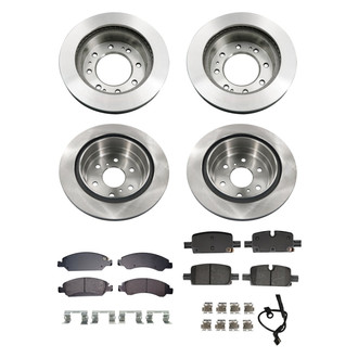 bproauto® - Front and Rear Brake Kit with Semi-Metallic Pads