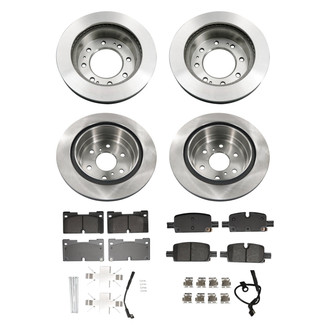bproauto® - Front and Rear Brake Kit with Semi-Metallic Pads