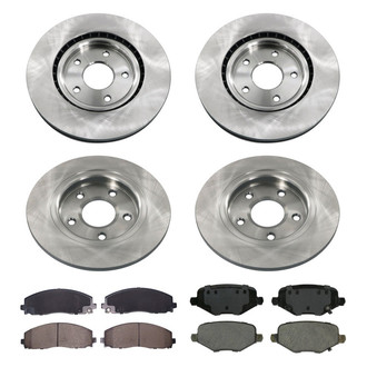 bproauto® - Brake Kit with Semi-Metallic Pads