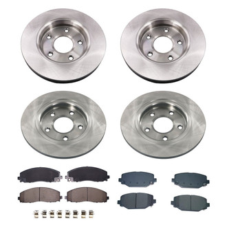 bproauto® - Front and Rear Brake Kit with Semi-Metallic Pads