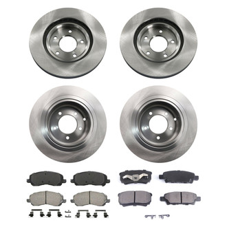 bproauto® - Front and Rear Brake Kit with Semi-Metallic Pads
