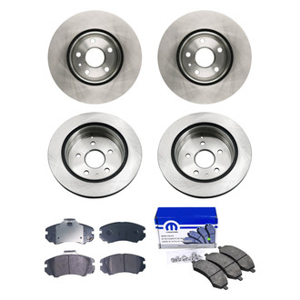 bproauto® - Brake Kit with Semi-Metallic Pads