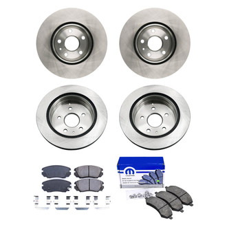 bproauto® - Brake Kit with Semi-Metallic Pads