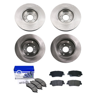 bproauto® - Front and Rear Brake Kit with Semi-Metallic Pads