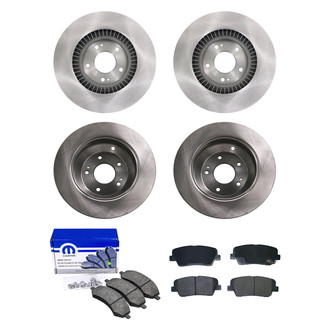 bproauto® - Brake Kit with Semi-Metallic Pads