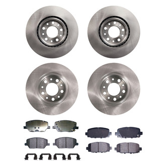 bproauto® - Brake Kit with Semi-Metallic Pads