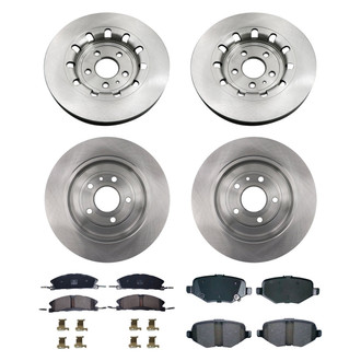 bproauto® - Brake Kit with Semi-Metallic Pads