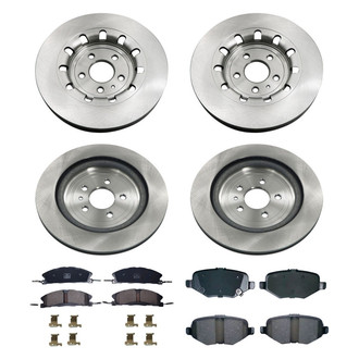 bproauto® - Brake Kit with Semi-Metallic Pads