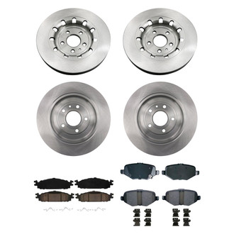 bproauto® - Brake Kit with Semi-Metallic Pads
