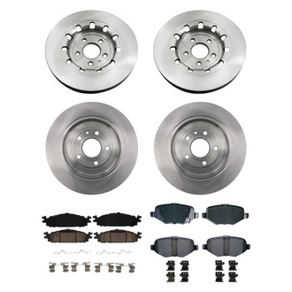 bproauto® - Brake Kit with Semi-Metallic Pads