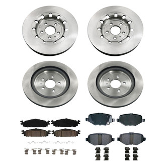 bproauto® - Brake Kit with Semi-Metallic Pads