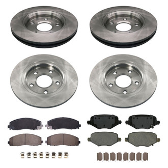 bproauto® - Brake Kit with Semi-Metallic Pads