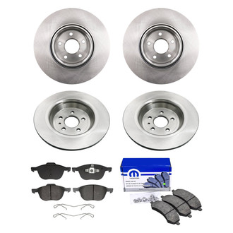 bproauto® - Front and Rear Brake Kit with Semi-Metallic Pads