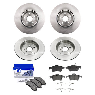 bproauto® - Front and Rear Brake Kit with Semi-Metallic Pads