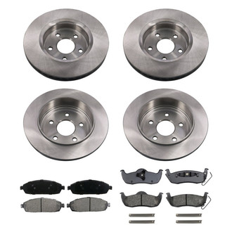 bproauto® - Brake Kit with Semi-Metallic Pads