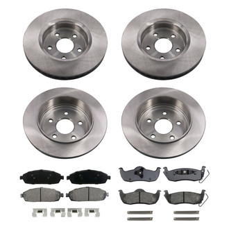 bproauto® - Brake Kit with Semi-Metallic Pads