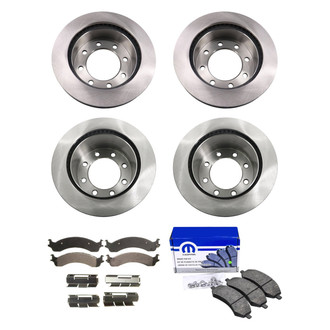 bproauto® - Front and Rear Brake Kit with Semi-Metallic Pads