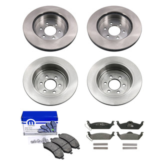 bproauto® - Front and Rear Brake Kit with Semi-Metallic Pads