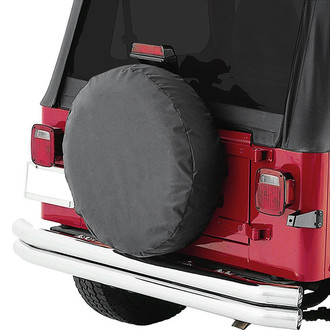 Rampage® - 30"-32" Black Denim Spare Tire Cover