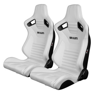 Braum® - Elite-X Series Leatherette Carbon Fiber Racing Seats