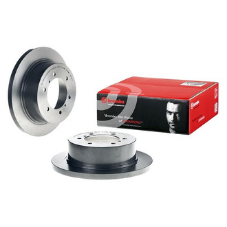 Brembo® - UV Coated Plain Solid Rear Brake Rotor