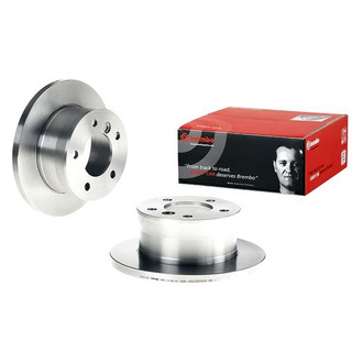 Brembo® - OE Replacement Plain Solid Rear Brake Rotor
