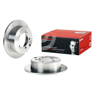 Brembo® - OE Replacement Plain Solid Rear Brake Rotor