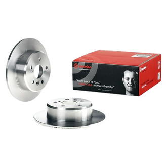 Brembo® - OE Replacement Plain Solid Rear Brake Rotor