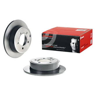 Brembo® - UV Coated Series Plain Solid Rear Brake Rotor