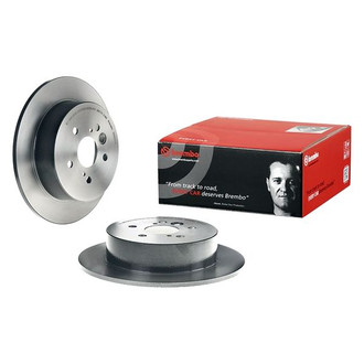 Brembo® - UV Coated Plain Solid Rear Brake Rotor