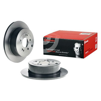 Brembo® - UV Coated Plain Solid Rear Brake Rotor