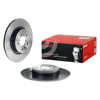 Brembo® - UV Coated Series Plain Solid Rear Brake Rotor