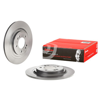 Brembo® - UV Coated Plain Solid Rear Brake Rotor