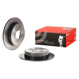 Brembo® - UV Coated Plain Solid Rear Brake Rotor