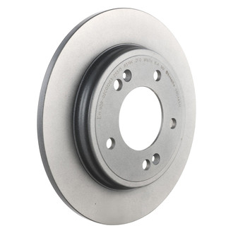 Brembo® 08.D445.11 - UV Coated Plain Solid Rear Brake Rotor
