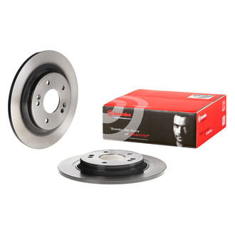 Brembo® - UV Coated Plain Solid Rear Brake Rotor