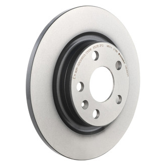 Brembo® - OE Replacement Plain Solid Rear Brake Rotor
