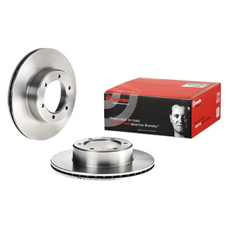 Brembo® - OE Replacement Plain Vented Front Brake Rotor