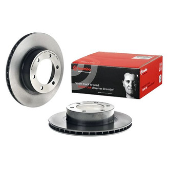 Brembo® - UV Coated Series Plain Vented Front Brake Rotor