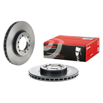 Brembo® - UV Coated Plain Vented Front Brake Rotor
