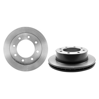 Brembo® - UV Coated Plain Vented Rear Brake Rotor